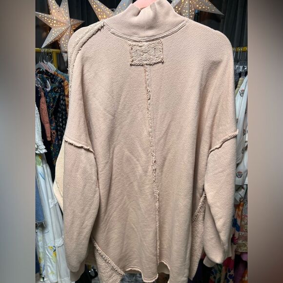 Free People We the Free Wonderful Pullover in Oatmeal- NWOT - Picture 8 of 9